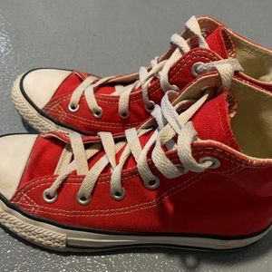 Kids All Star Red Converse High Top size 1